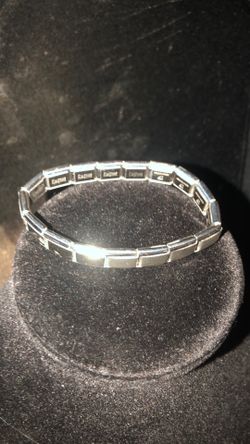 Italian Charm Bracelet Silver Tone 