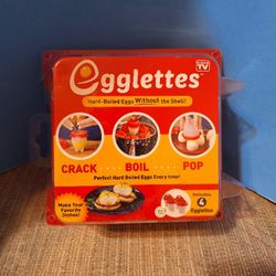 Egglettes Silicone Egg Cooking Cups, 4 Pack For Boiling Eggs-$8.00