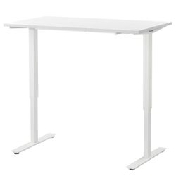 Stand Up + Sit Down White Desk Easy Adjustable (Brand Brand New)