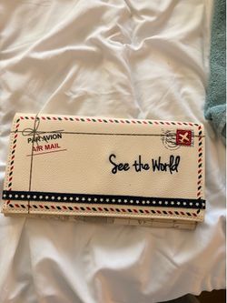 Air Mail Travel Wallet Clutch