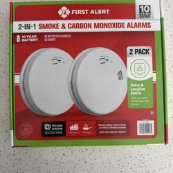 FIRST ALERT 2 IN 1 SMOKE/CARBON MONOXIDE ALARM