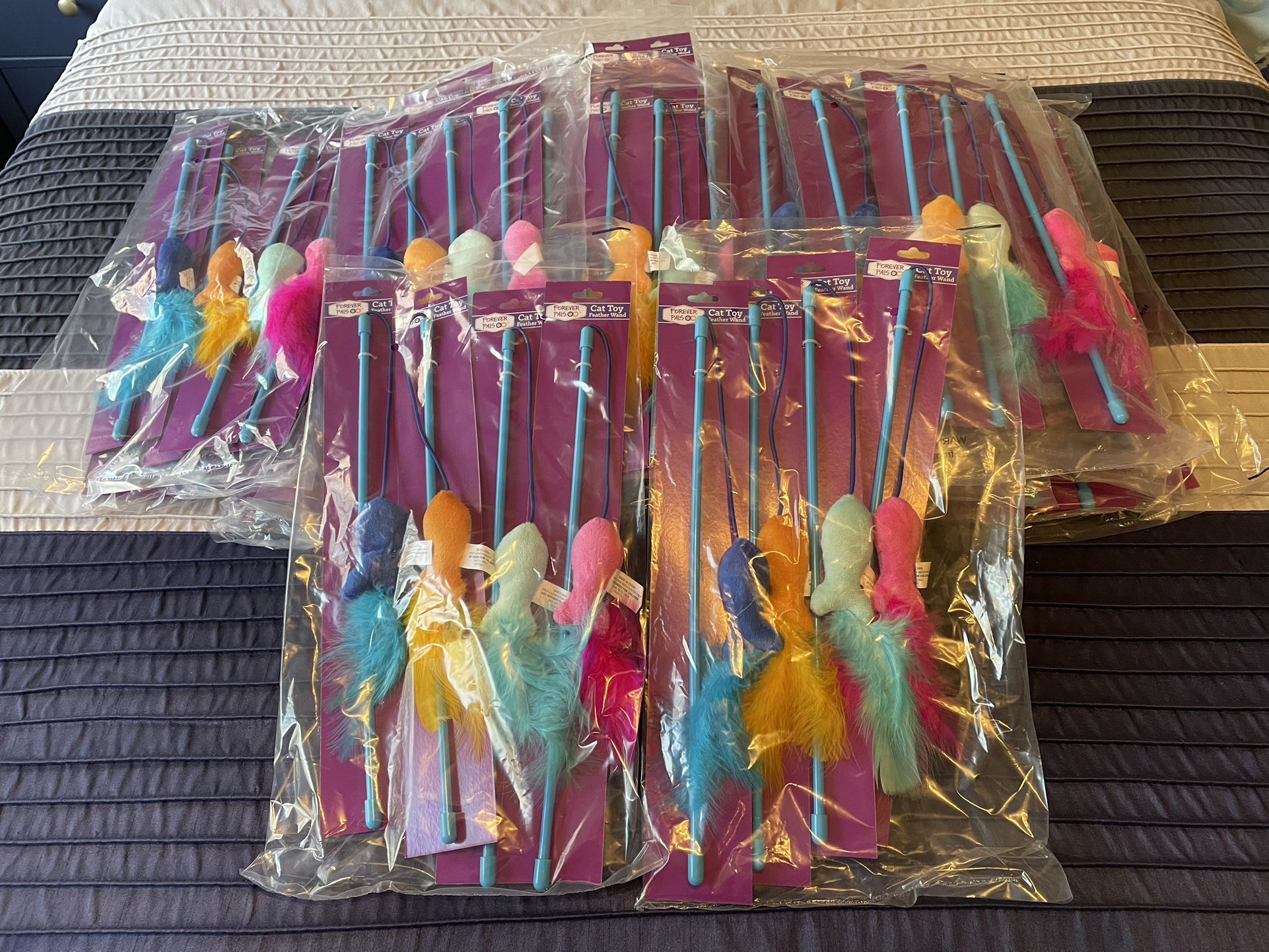 New cat toy wands. $0.50 each. Check my other listings for more great items!