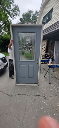 36x80 front door , left swing , ready to install.
