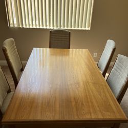 Mid Century Modern  Teak Dining Table and Chairs Set