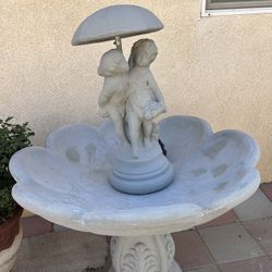 New Water Fountain Made Out Of Cement 
