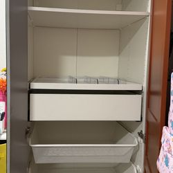 5 Tier Cupboard With Storage And  Mirror Door
