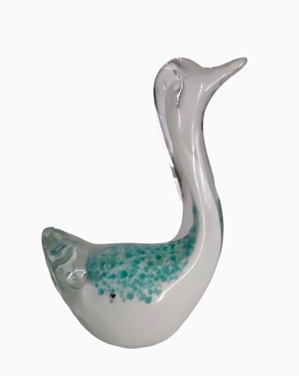 Art Glass Duck Paperweight Collectible