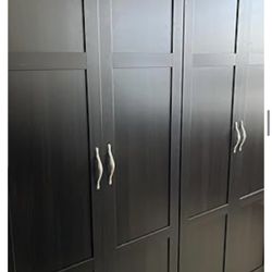 $100 Sauder Storage Cabinet (Espresso) •Tall