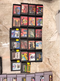 Sega genesis 22 game lot and 2 remotes