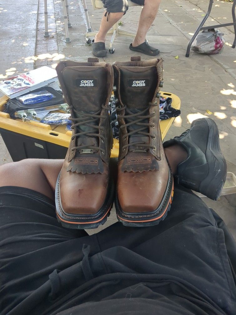 Cody James Steal Toe Work Boots
