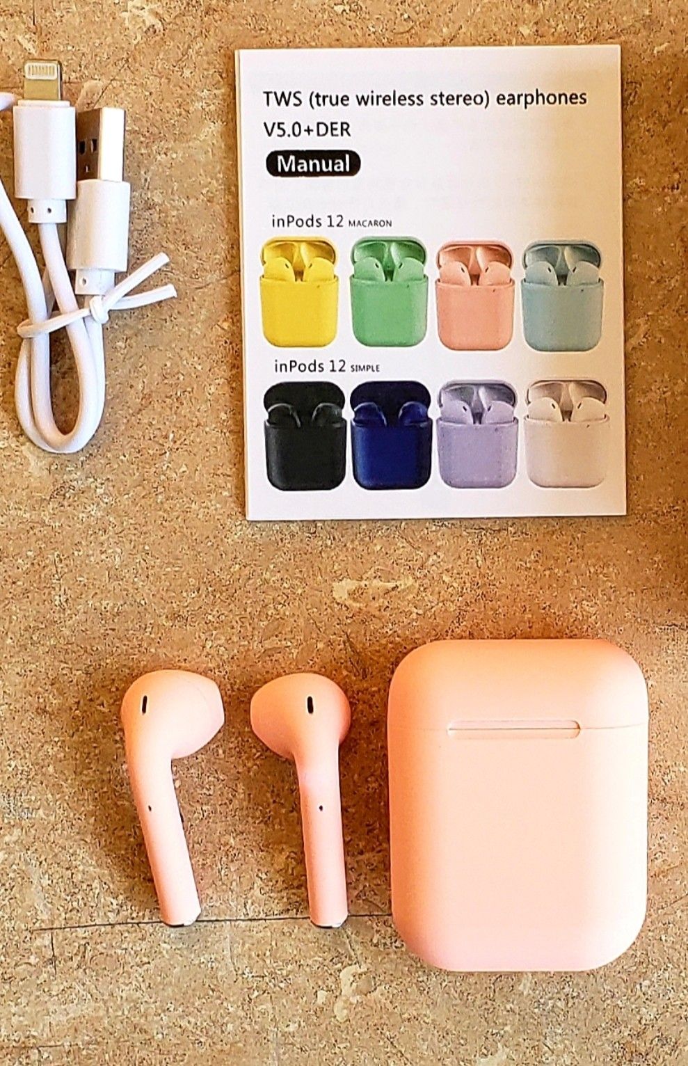 Pink inpods 12 TWS bluetooth 5.0 headset wireless touch for Sale in Los ...