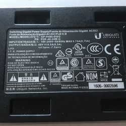 Ubiquiti POE Injector GP-H480-050G