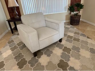 Beautiful Brand New Beige/gray Upholstered Living Room Chair
