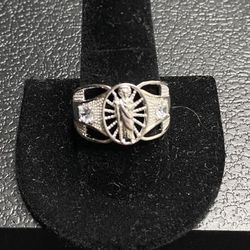 925 Silver San Judas Ring Size 11
