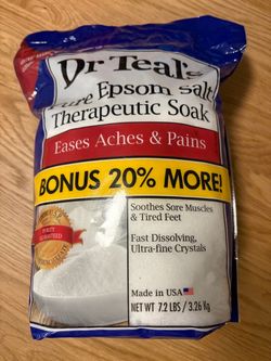 Dr. Teal's Pure Epsom Salt Therapeutic Soak 7.2 lbs