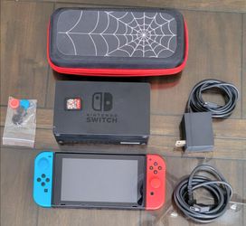 Nintendo switch with Mario cart game