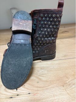 Frye Lace Up Moto Boots