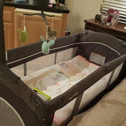 Portable Baby Crib Used One Time 