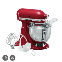 KitchenAid Professional Series 6 Quart Bowl Lift Stand Mixer with Flex Edge — Red — Lightly Used