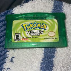 Pokemon Leaf Green GBA Cartridge 