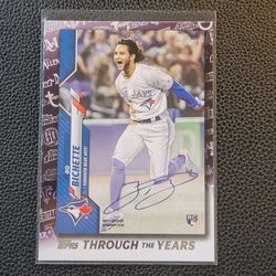 Bo Bichette Rookie Through The Years Reprint