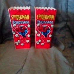 Two Spiderman Popcorn Bucket 