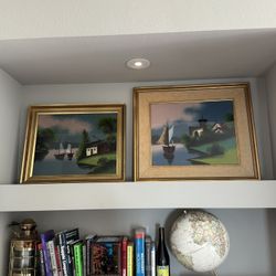 Vintage Glass-Stained Art