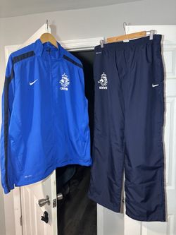 Vintage Nike Men X-Large Nederlands National Soccer Team Full Tracksuit Royal