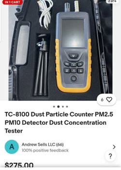 Tc -8100 dust particles  counter pm2.5 pm 10 detector dust concentration  tester