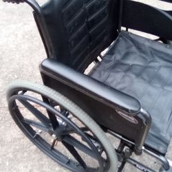 Oversized Wheelchair Black 2 Feet