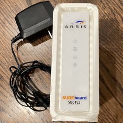 ARRIS® Surfboard® SB6183 Cable Modem, White  Product Dimensions  5.25"L x 2.17"W x 5"H  Harness the power of DOCSIS 3.0 technology to bond up to 16 do