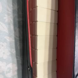 Vintage Domino Set Ivory Pieces Complete With Case