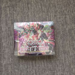 Yugioh burst of destiny booster box