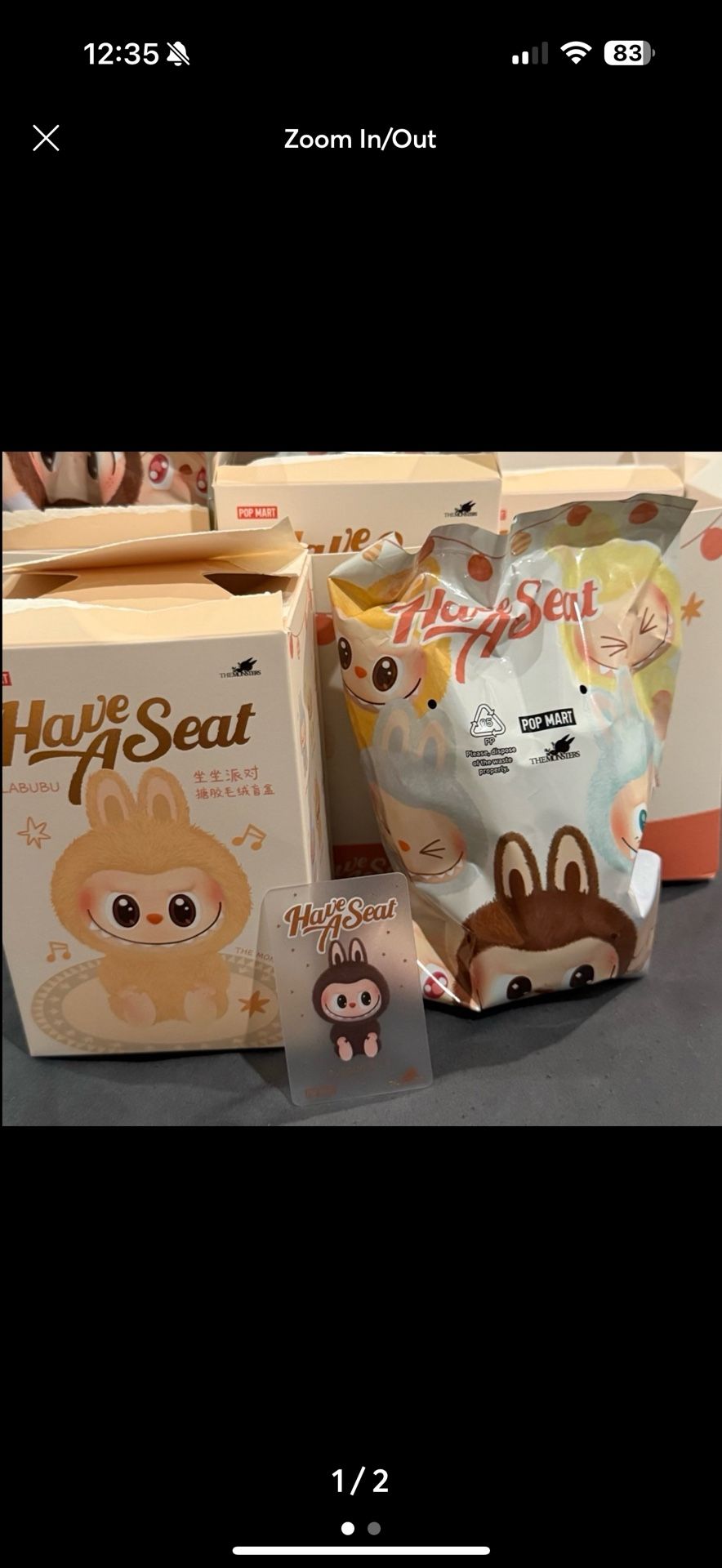 Popmart Labubu Have A Seat Secret