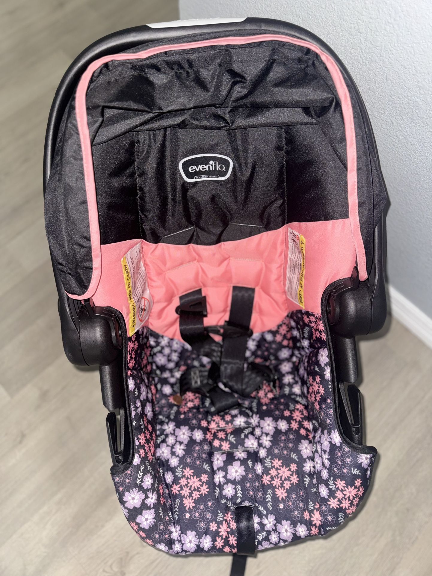 Pink EvenFlo Car Seat