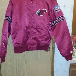 Vintage 90’s Starter Phoenix Cardinals NFL Embroidered Satin Jacket Size M