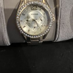 Yellow Gold Fossil Watch