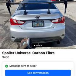 Universal Carbon Fiber Spoiler Wing 