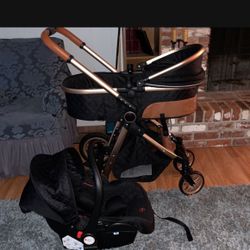 Stroller and car seat attachment
