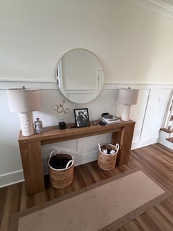 Wood Console Table Entryway Table