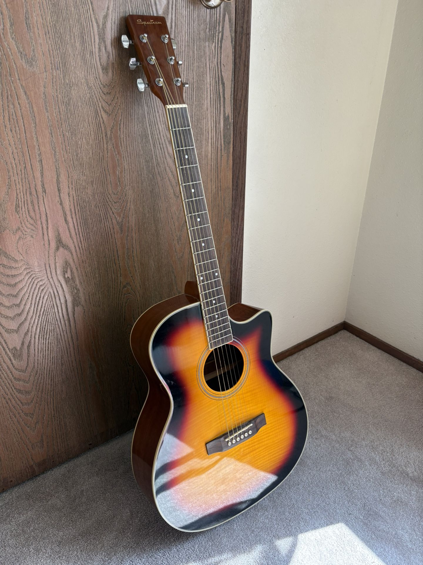 Spectrum AIL 41FM Full-Size Cutaway Acoustic Guitar
