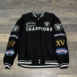 Raiders Super Bowl Champions Varsity Jacket 