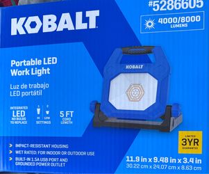 Kobalt 4000/8000 Lumen LED Work Light