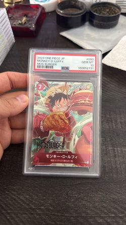 PSA 10 One Piece Monkey D. Luffy Mos Burger Card