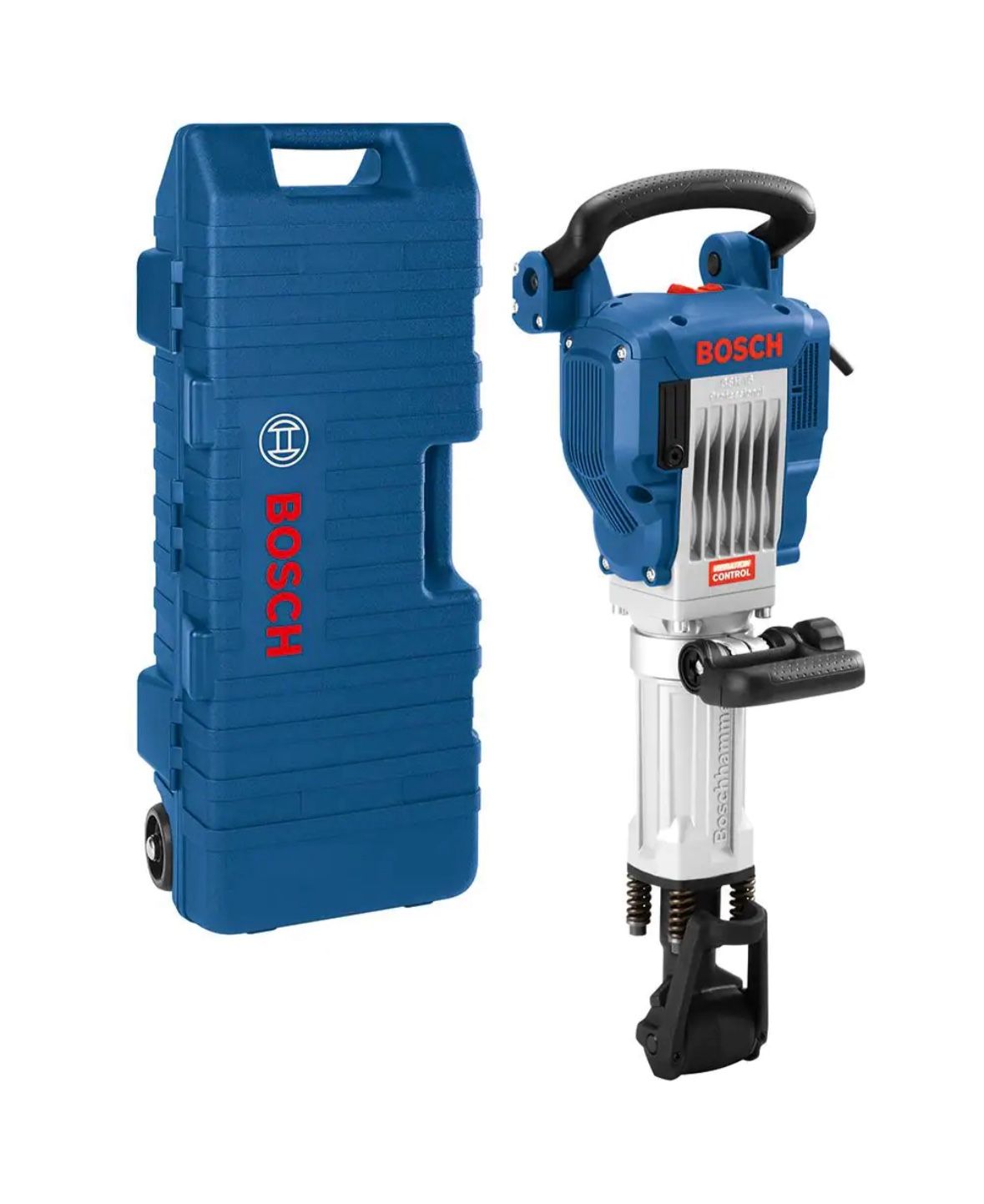 Bosch 15 Amp 1-1/8 in. Corded Concrete Electric Hex Breaker Hammer Kit with Hard Carrying Case with Wheels