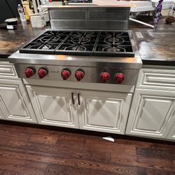 Wolf Range Top SET366 With Downdraft