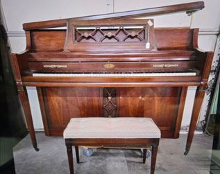American Wuitzer 42" Upright Piano & Bench