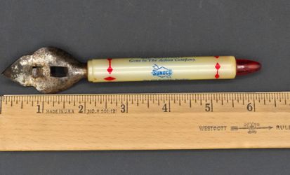 Vintage Church Key Sunoco Promotional Can Opener, 6.25"