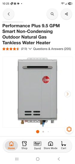 RHEEM TANKLESS WATER HEATERS