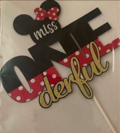 1st Birthday Party Cake Topper